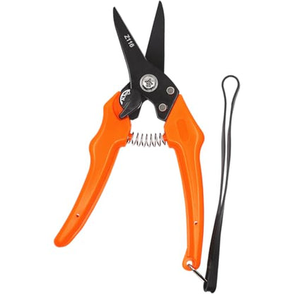 Zenport Z116 Hoof and Floral Trimming Shear with Twin-Blade, 7.5-Inch, for Goat, Sheep, Alpaca and More, Orange - 3 Pack