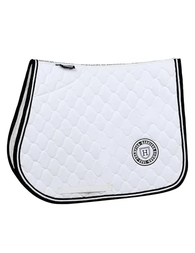 Harrison Howard All Purpose Saddle Pad, English Saddle Pad, Wither Contour - color: White