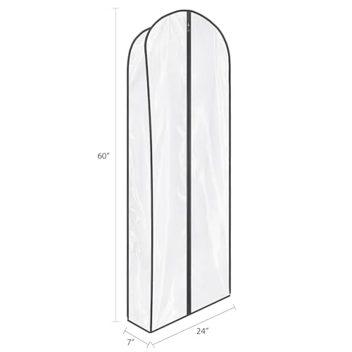 Zilink Leather Jacket Coat Storage Bags Dress Bags for Gowns Long 60 in - size: 60"-4pcs