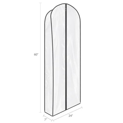 Zilink Leather Jacket Coat Storage Bags Dress Bags for Gowns Long 60 in - size: 60"-4pcs