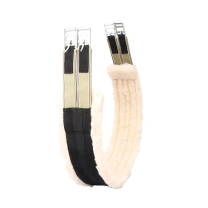 Fleece Padded Horse Girth 32" to 56" - color: Black, size: 32"