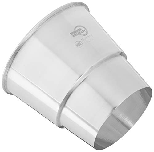Mercer Culinary Shake Collar, 4.34 Inch Top Diameter, Stainless - size: 1 Count (Pack of 1)