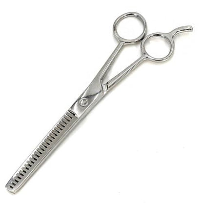 Jeffers Grooming Trim Kit 3 Piece Set - Stainless Steel Thinning Shears & Stripping Comb, Durable Leather Case With Belt Loop Flap, Portable Tools for Groomers, Farm Use or Routine Livestock