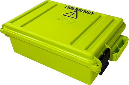 MTM Emergency Box Storage Case for Emergency Kits, First Aid, Survival Gear, Tools & Home Supplies, Emergency Essentials, Water Resistant O-Ring, Lockable & Durable, Made in USA - style: EB3