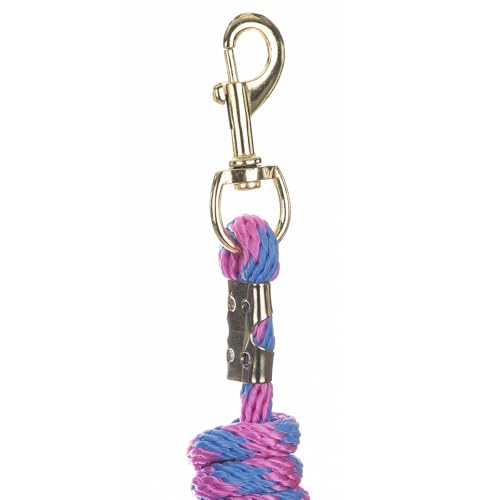 Equinavia Stella 8' Lead Rope with Snap Buckle - Light Blue/Pink - One Size - color: Light Blue/Pink