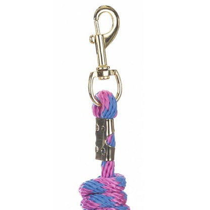 Equinavia Stella 8' Lead Rope with Snap Buckle - Light Blue/Pink - One Size - color: Light Blue/Pink