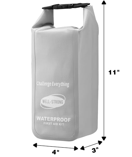 Waterproof First Aid Kit for Boat Marine Roll Top Dry Bag Light Grey - color: Ws011-lightgrey
