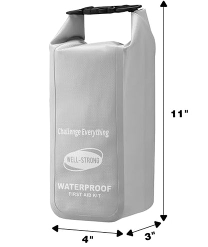 Waterproof First Aid Kit for Boat Marine Roll Top Dry Bag Light Grey - color: Ws011-lightgrey