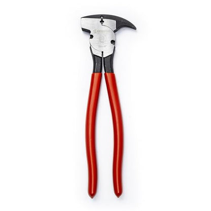 Crescent Dipped Handle, Heavy-Duty Solid Joint Fence Tool Pliers - Premium Wire Cutter & Staple Puller - 193410CVNN-05-10", Red