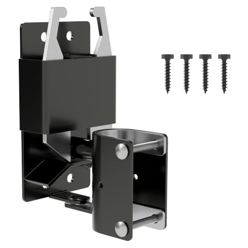 2 Way Gate Latch, Heavy Duty Lockable Two Way Farm Gate Latch for Metal Tube Gates, Livestock, Horse Corral, Ranch, Stable, Self-Locking Fence Gate Hardware, 1 Pack