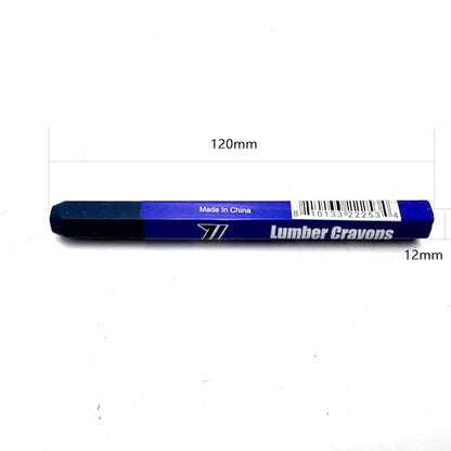 Zeluga 4.7in. x 0.47in. Hex Shape Industrial Lumber Marking Crayons for Clear and Permanent Markings, Blue 12 Pack - color: Blue, size: 1 Count (Pack of 12)