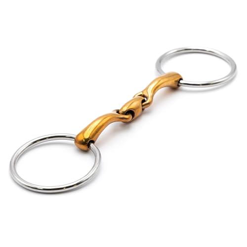 Jeffers Equine Horse Bits, Durable Training Horse Tack, Western Riding Equipment, Equestrian Accessories - style: Oval Mouth Copper Bits