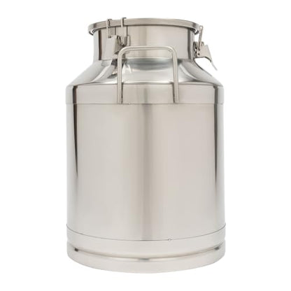 50L/13.21Gal Stainless Steel Milk Can, Milk Transport Can, Jug Wine Pail Bucket Bottle, Liquid Container Storage Barrel with Strong Silicone Sealed Lid, Stainless Steel Sealed Tank - size: 1690.9 Ounces