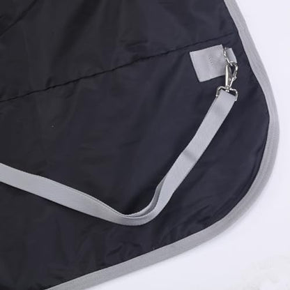 1200D Horse Blanket, 0g No-Fill Waterproof Turnout Rain Sheet - color: Pink Grey, size: 75"