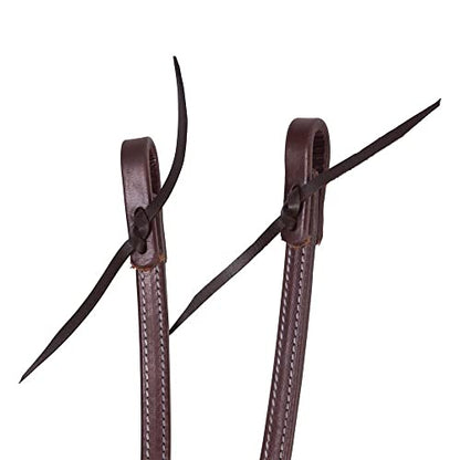 Billy Royal Oiled Hermann Oak Double and Stitched Leather Split Reins for Horses | Elevate Your Horse Riding Experience | Lifetime Workman's Warranty | Pre-Oiled and Broken-In | Expertly Handmade