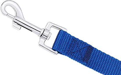 AMAGOOD Dog/Puppy Obedience Recall Training Agility Lead-15 ft 20 ft 30 ft 50 ft Long Leash-for Dog Training,Tie Out,Play,Safety,Camping (15Feet x 1Inch, Blue) - color: Blue, size: 1 Inch x 15 Feet