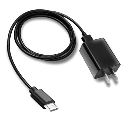 5V 2A 1A Fast Wall Charger 10ft Long Micro USB Type B Charging Cable Cord for Kindle Paperwhite 2-13, Oasis E-Reader, Fire HD 6 7 8 10 Plus Kids Pro,Galaxy S7/S6/S5/S4/S2/LG Android Phone & More - size: 10 Feet