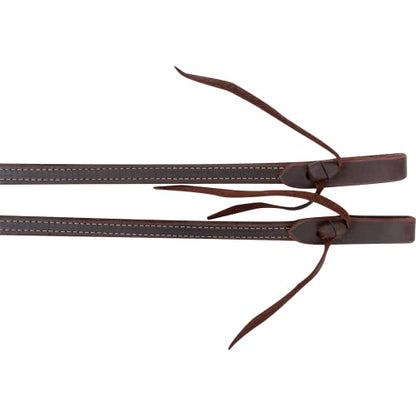 Martin Saddlery Reins Doubled Stitched Split Broke in Feel SR58LATDS - size: Light