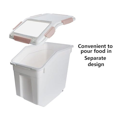 25lb Airtight Flour Storage Container, Pink - color: Pink 2 Count