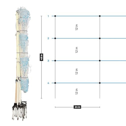 Electric Horse Netting 48" x 164' Portable Trail & Show Fence