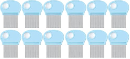 6 Pcs Head Lice Remover Nit, Removal Hair Comb with Magnifier - size: 6 Count (Pack of 2)