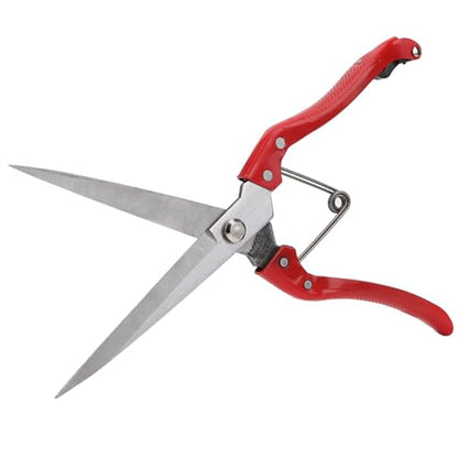 Multifunctional Hand Shears, Heavy Duty Iron Steel Wool Shears for Sheep Goat Leather Grass, with Non Slip Handle, for Veterinary Kitchen Farm Use