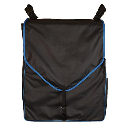 Schneiders Supreme Stall Front Large Horsewear Bag II | Durable 600D Polyester | Teflon Coated | Removable Plexiglass Bottom | Portable & Easy to Hang | Color Black/Royal - color: Black/Royal