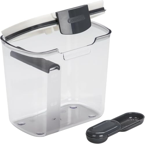 ProKeeper 1 Quart Airtight Powdered Sugar Storage Container – Grey, BPA-Free Plastic - color: Grey, size: 1 Piece