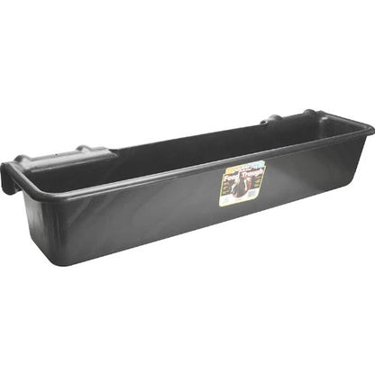 FarmTek 52 Quart Hook-Over Feed Trough - Cattle, Horses, Goats & Sheep | Fence-Mount Feeding Design, Impact-Resistant Polyethylene, Large 52-Quart Capacity, Durable Outdoor Construction