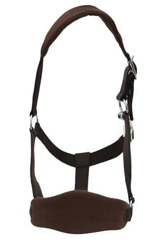 Henri de Rivel Ergonomic Comfort Halter and Lead Rope Set-Brown-Pony - color: Brown, size: Pony