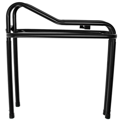 Country Pride Adjustable Saddle Stand, Black Enameled Steel, Collapsible for Storage, Height 20 to 32 Inches, Portable for Car Transport, Barn or Home Use
