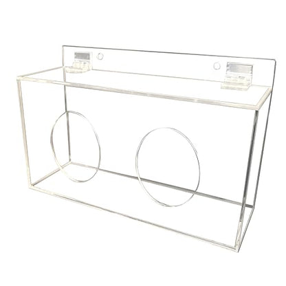 Xymoso Acrylic Rabbit Hay Feeder with Lid,Guinea Pig Hay Rack Holder Chinchilla Cage Accessories for Rabbits Guinea Pigs Bunny