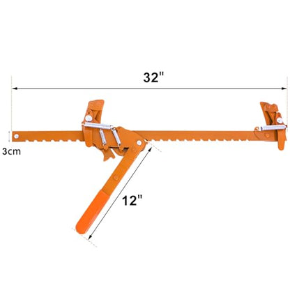 Fence Stretcher Splicer, Heavy Duty Carbon Steel Fence Stretcher Tool | Anti-rust Surface Fence Barb Wire Repair Tool, All Purpose Fence Stretcher Splicer for Barbed & Smooth Wire, Orange - color: Orange