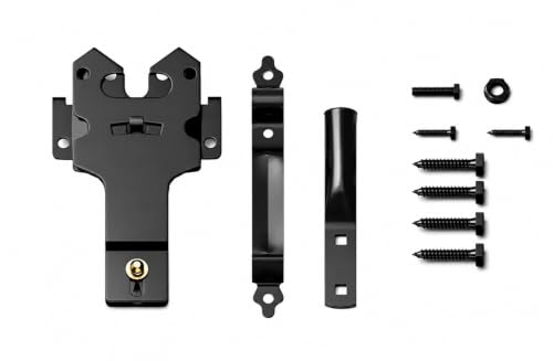 Heavy Duty Double Sided Locking Gate Latch for Wood, Vinyl and Metal Fences | Mechanical locking gate latch