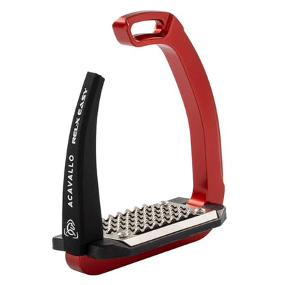 Acavallo Rel-X Easy Stirrups - color: Red