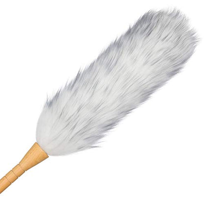 REDECKER Lambswool Duster, Natural Magnet for Dust and Fine Particles, Cleans Without Scratching, 29-1/2 inches - Lambs Wool Dusters for Cleaning - Lambs Wool Duster, Made in Belgium Reusable Duster - size: 29-1/2-Inches