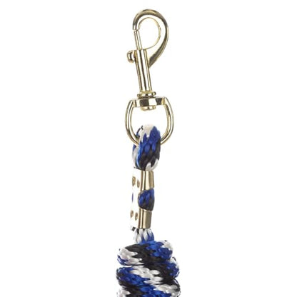 Equinavia Stella 8' Lead Rope with Snap Buckle - Blue/Black/White - One Size - color: Blue/Black/White