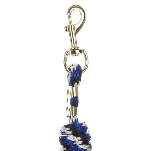 Equinavia Stella 8' Lead Rope with Snap Buckle - Blue/Black/White - One Size - color: Blue/Black/White