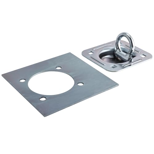 4 Pack Recessed D Rings Heavy Duty Tie Down Anchors– 6,000 lb Capacity Trailer D Rings for Trailers, Cargo, and Deliveries