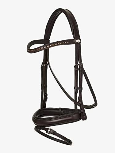 LeMieux Arika Dressage Bridle - color: Black/Silver, size: Pony