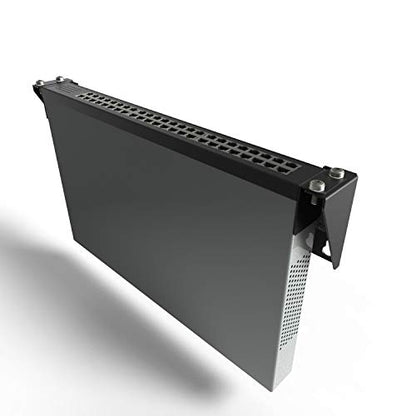 1U 19 Inches Steel Wall Mountable Simple Vertical Rack - size: 1U