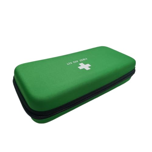 First Aid Hard Case Empty, Green BB EVA Medical Bag for Home, Health, Camping, Outdoors (10.4x4.7x2.4 inches) - color: Green BB