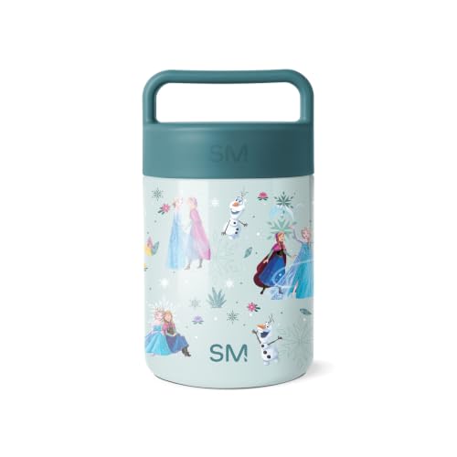 Simple Modern Disney Princess Insulated Food Jar with Handle | 12oz, Frozen | Provision Stainless Steel Food Jar, Lunch Container | Leak Proof for Adults, Smoothie Bowl, Soup | Frozen Swirls - color: Disney: Frozen Swirls, size: 12 Ounces