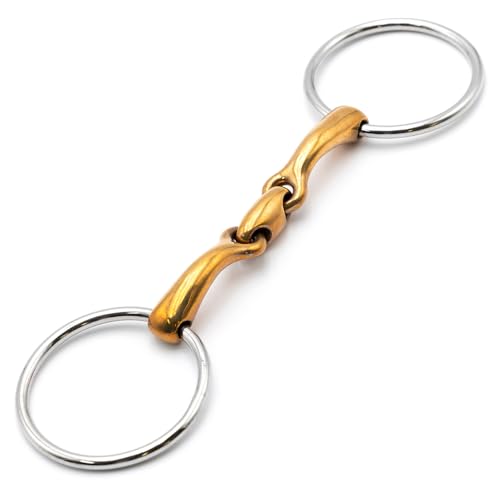 Jeffers Equine Horse Bits, Durable Training Horse Tack, Western Riding Equipment, Equestrian Accessories - style: Oval Mouth Copper Bits