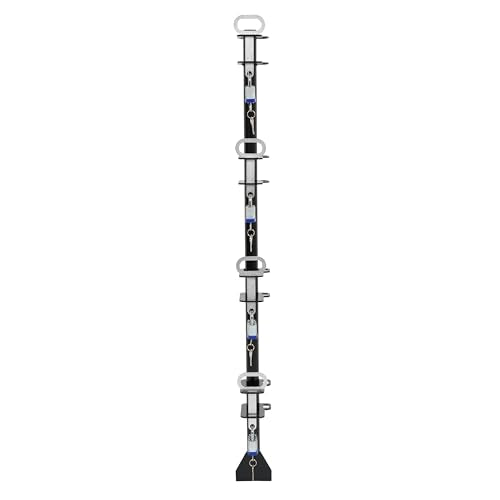 ECOTRIC 4 Place Trimmer Rack Holders for Landscape Truck Trailer Enclosed - color: 4 Locking Positions