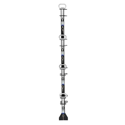 ECOTRIC 4 Place Trimmer Rack Holders for Landscape Truck Trailer Enclosed - color: 4 Locking Positions