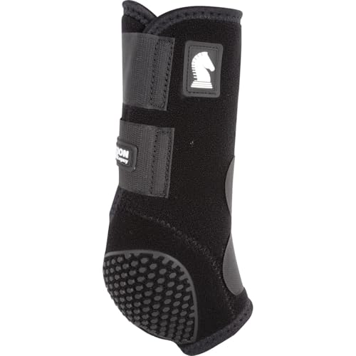 Classic Equine Flexion by Legacy2 Support Boots, Front (Black, Large) - color: Black, size: Large