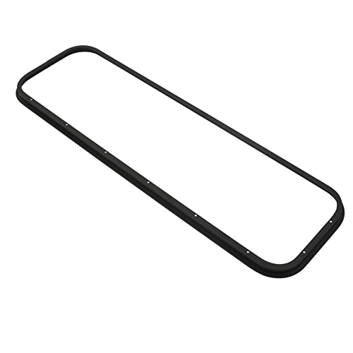 Vertical Sliding Black RV Window for Teardrop, Cargo, Horse Trailer, Marine Camper Window Replacement,42" Wide x 12" Tall - size: 42"x12"