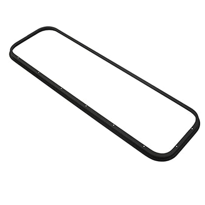 Vertical Sliding Black RV Window for Teardrop, Cargo, Horse Trailer, Marine Camper Window Replacement,42" Wide x 12" Tall - size: 42"x12"