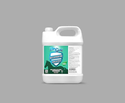 Horse Blanket & Pet Apparel Waterproofing Concentrate 1 Gallon – Eco‑Friendly, Water‑Based Formula Restores Durable Water Repellency & Breathability on Turnouts, Sheets, Pet Jackets & Hi‑Tech Fabrics